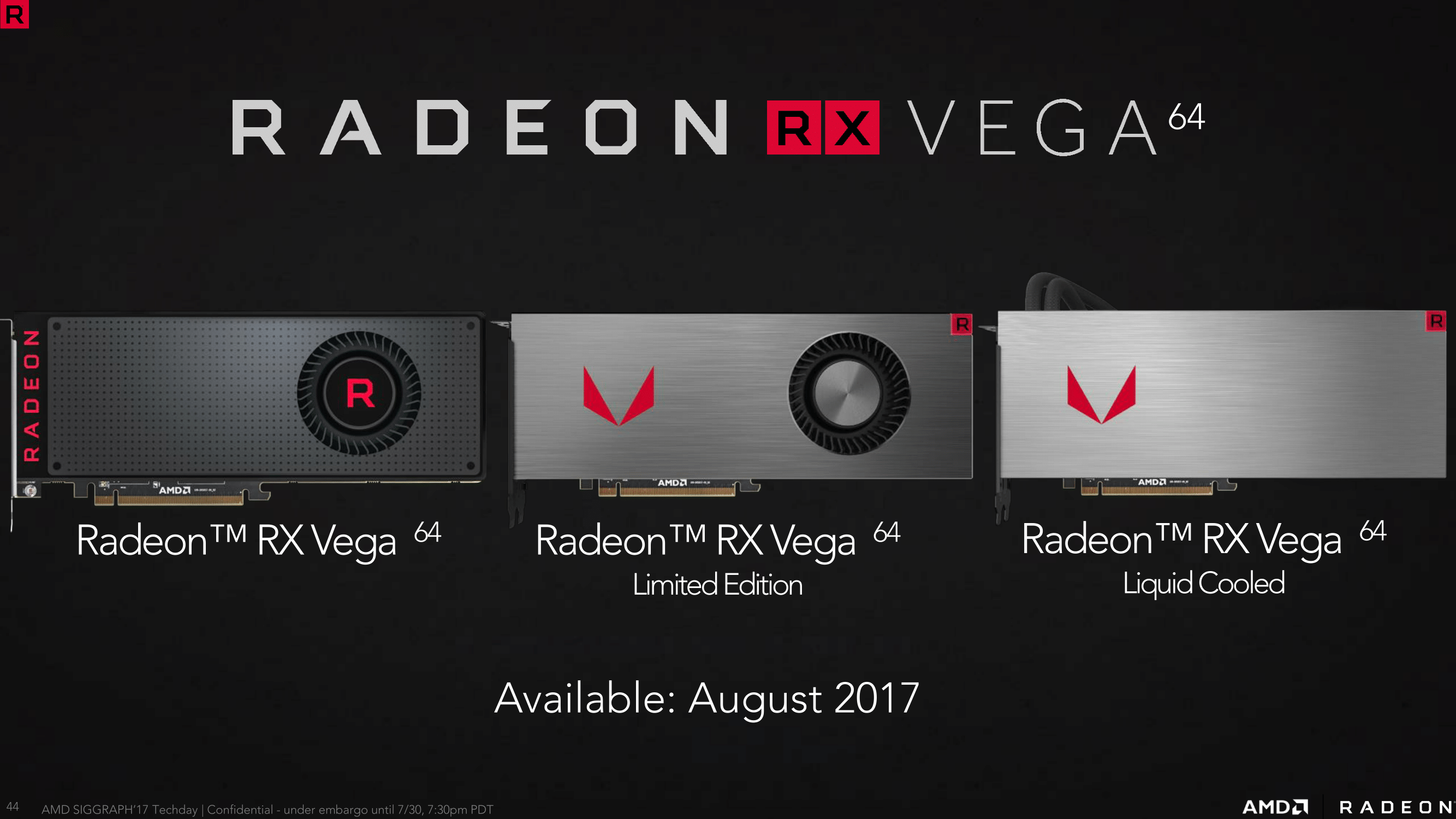 AMD Radeon RX Vega comparison 